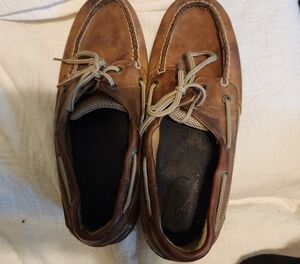 Sperry Tan Leather Boat Shoes